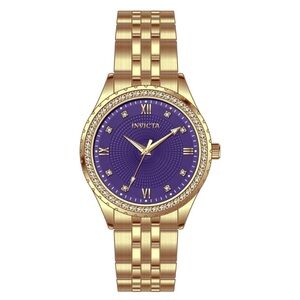 Invicta Gold Watch with Purple Dial